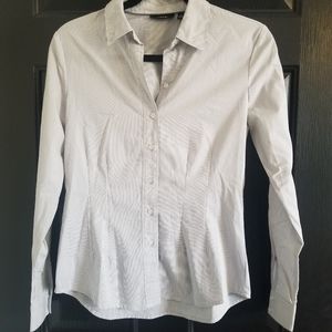 Light Blue and White Stripped Button Down